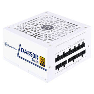 SilverStone DA850R Gold - White - 80 PLUS Gold 850W ATX3.0/3.1 & PCIe 5 Fully Modular Power Supply