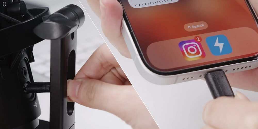 BOYA K9 - USB Microphone (USB-C | Chip DSP khử ồn | 5V | Có lỗ cắm tai nghe 3.5mm | Đèn RGB | 3 Hướng thu âm)