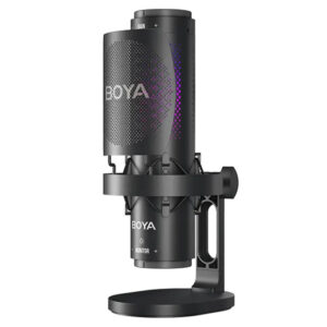 BOYA K9 - USB Microphone (USB-C | Chip DSP khử ồn | 5V | Có lỗ cắm tai nghe 3.5mm | Đèn RGB | 3 Hướng thu âm)