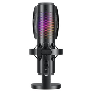 BOYA K9 - USB Microphone (USB-C | Chip DSP khử ồn | 5V | Có lỗ cắm tai nghe 3.5mm | Đèn RGB | 3 Hướng thu âm)