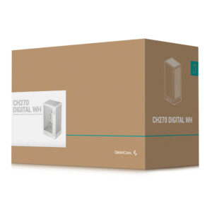 Deepcool CH270 DIGITAL WH - High-airflow Mini-Tower Case