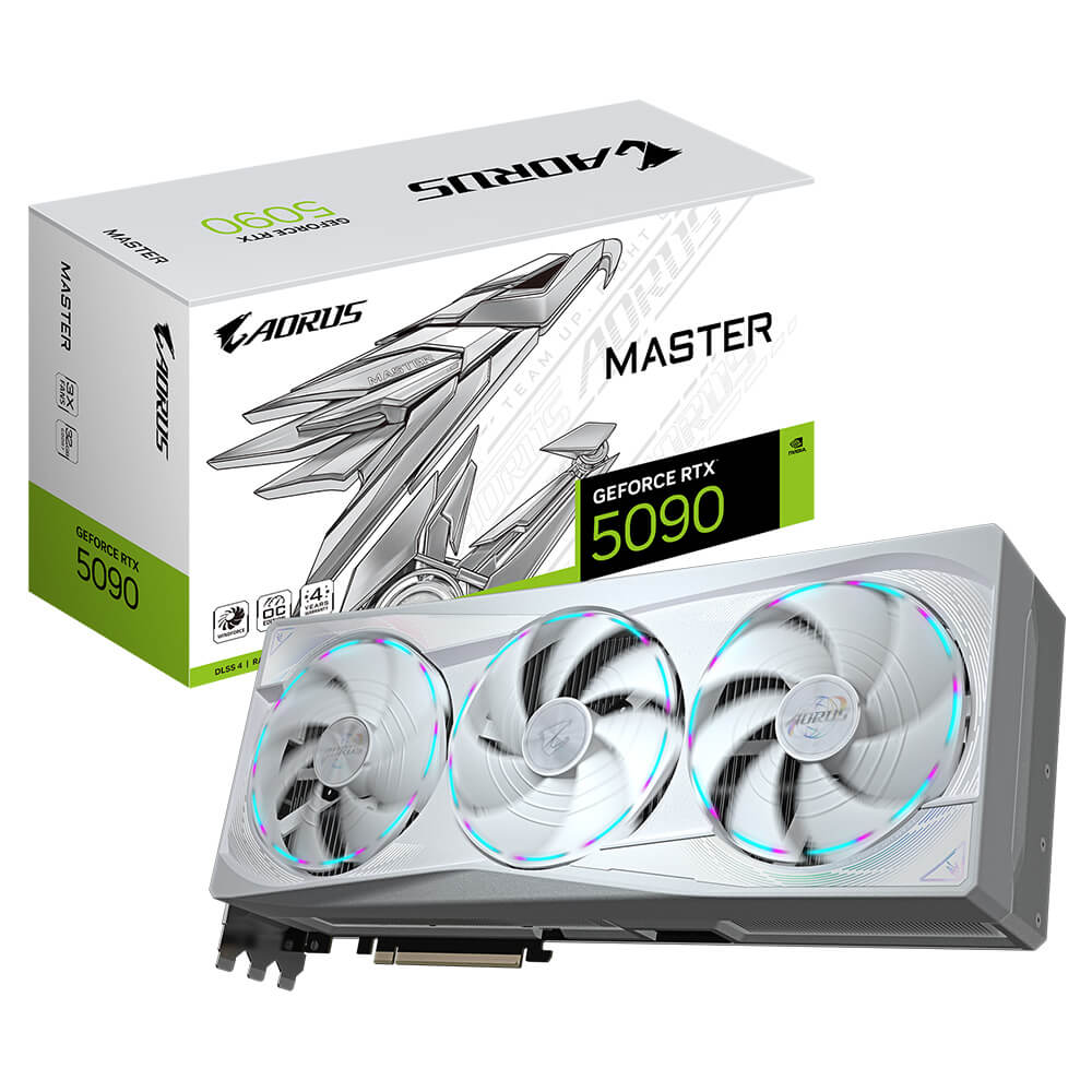 Gigabyte AORUS GeForce RTX 5090 MASTER ICE 32G H1 Gigabyte AORUS GeForce RTX™ 5090 MASTER ICE 32G - 32GB GDDR7