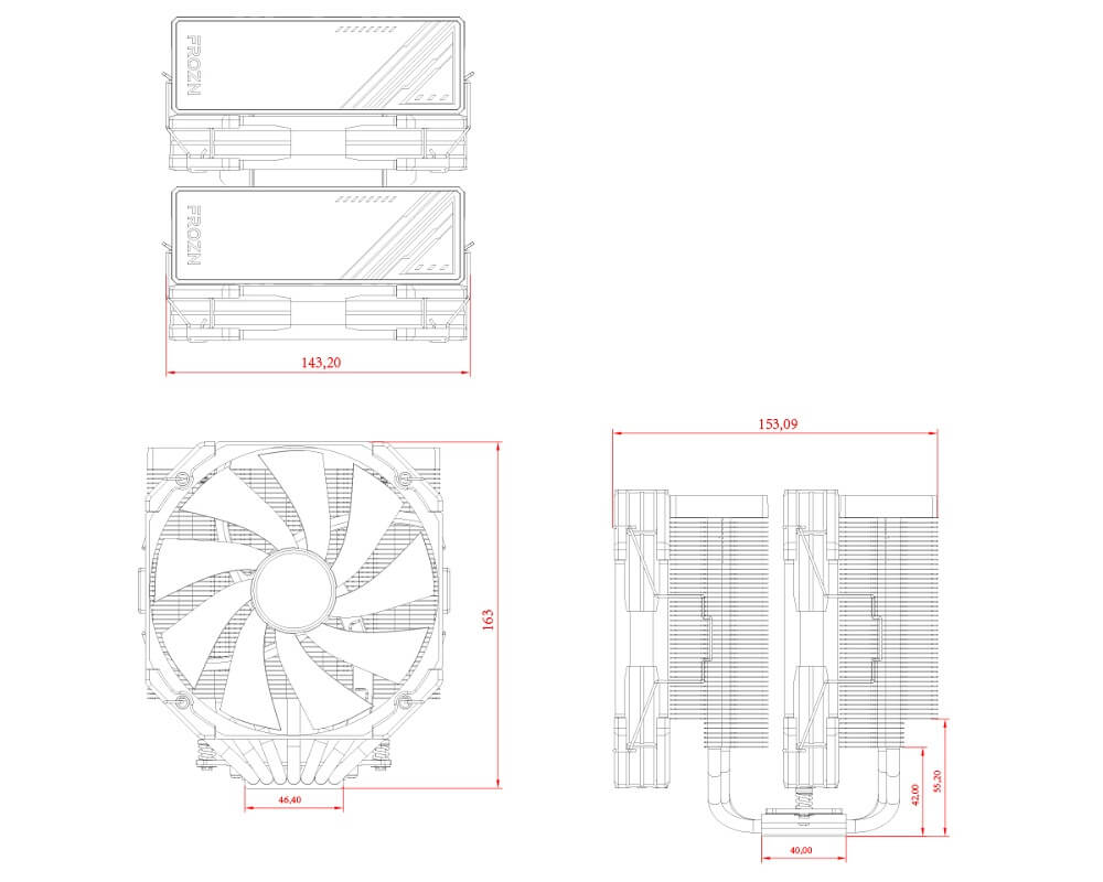 ID-Cooling FROZN A720 BLACK - CPU Cooler