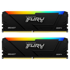 Kingston Fury Beast RGB - 32GB (2x16GB) DDR4 - Bus 3600MHz Cas 18 - KF436C18BB2AK2/32