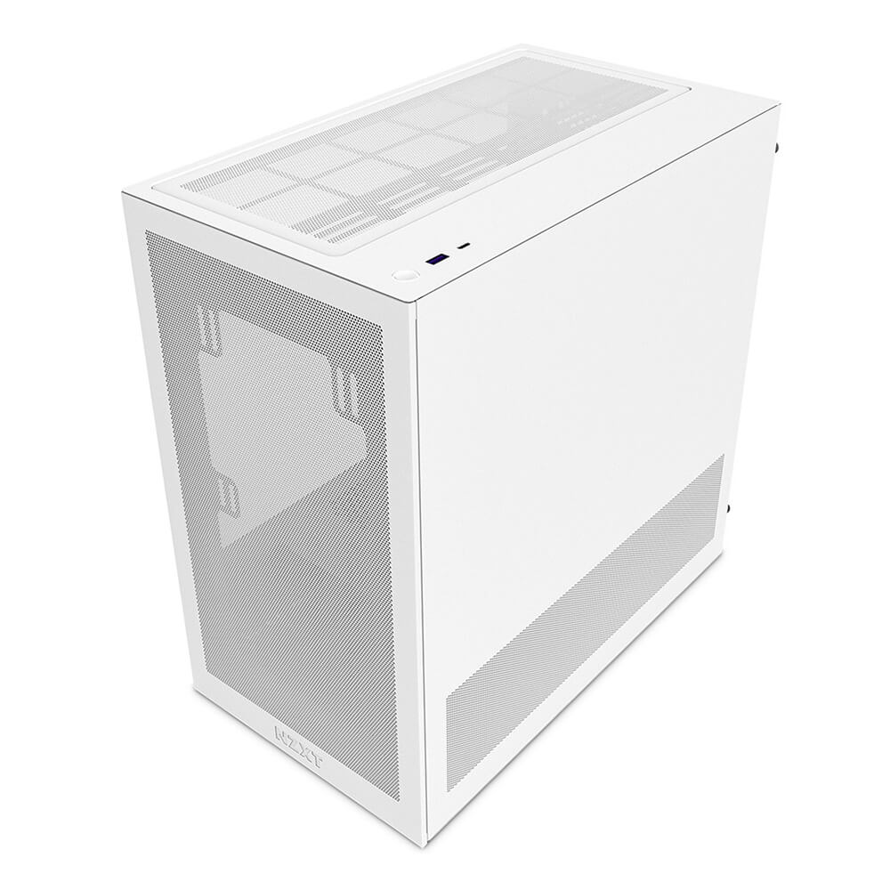 NZXT H3 Flow White H2 NZXT H3 Flow - White - Micro-ATX Airflow Case - Ảnh 2