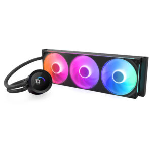 NZXT Kraken Plus 360 RGB V2 Black - 360mm AIO Liquid Cooler with LCD Display and RGB Fans