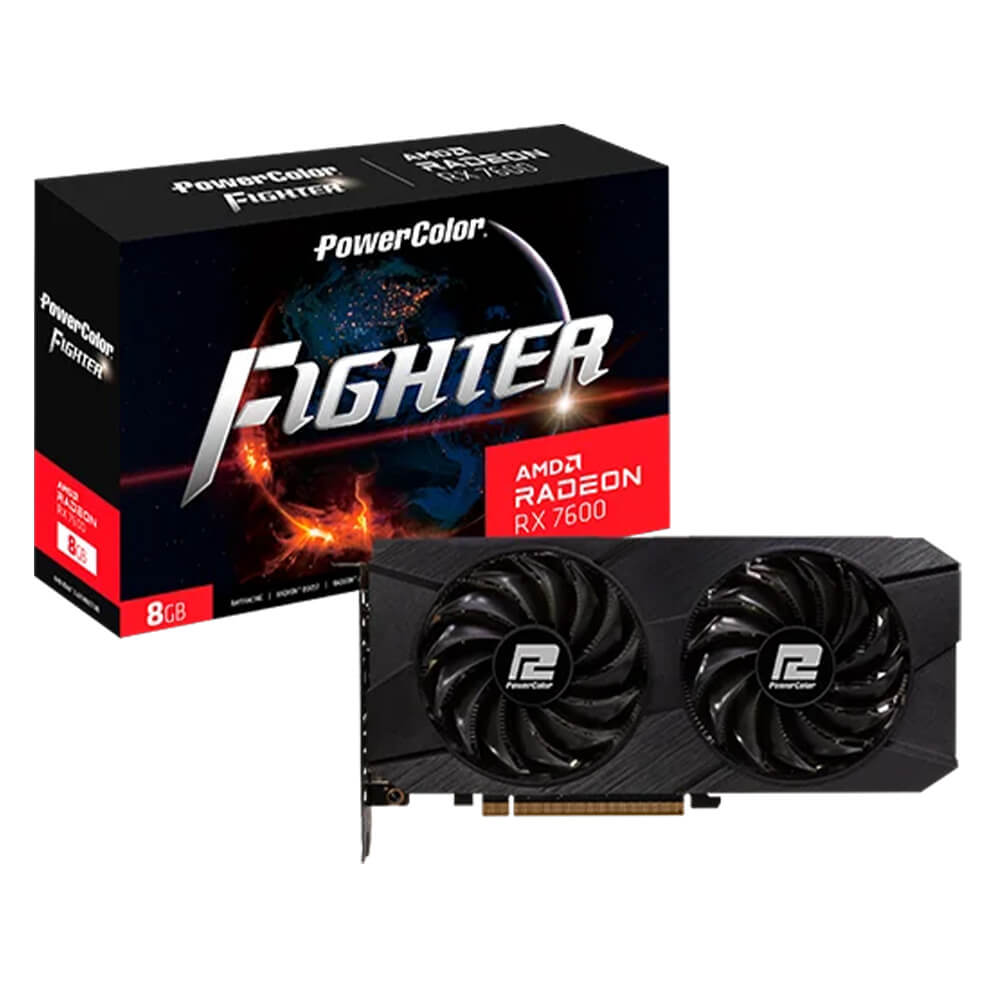 PowerColor Fighter Radeon RX 7600 8GB GDDR6 H1 PowerColor Fighter Radeon™ RX 7600 - 8GB GDDR6