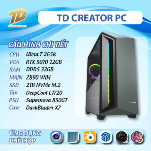 TD CREATOR PC (Ultra 7 265K, Z890, RTX 5070, 32GB DDR5, SSD 1TB)