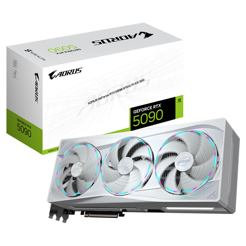 Gigabyte AORUS GeForce RTX 5090 STEALTH ICE 32G H1 Gigabyte AORUS GeForce RTX™ 5090 STEALTH ICE 32G - 32GB GDDR7