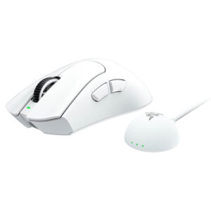 Razer DeathAdder V4 Pro White H2 Razer DeathAdder V4 Pro - Ultra-lightweight Wireless Ergonomic Esports Mouse