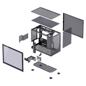 Jonsbo D32 PRO Black - Micro-ATX Case