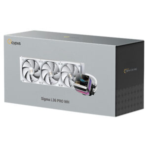 Ocypus Sigma L36 PRO White - 360mm ARGB AIO Liquid Cooler with 3.5" IPS