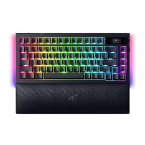 Razer BlackWidow V4 Pro 75% - Black - Orange Switch - Hot-swappable Mechanical Wireless Gaming Keyboard