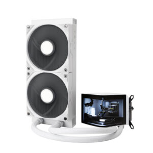 TRYX PANORAMA 240 White - 240mm L-shaped AMOLED Screen Liquid Cooler
