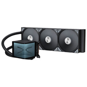 TRYX PANORAMA 360 Black - 360mm L-shaped AMOLED Screen Liquid Cooler
