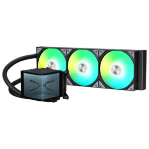 TRYX PANORAMA ARGB 360 Black - 360mm L-shaped AMOLED Screen Liquid Cooler