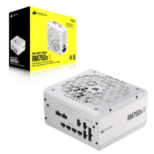 Corsair RM750x SHIFT White - ATX 3.1 & PCIe 5.1 - 750W 80 Plus Gold - Full Modular ATX Power Supply