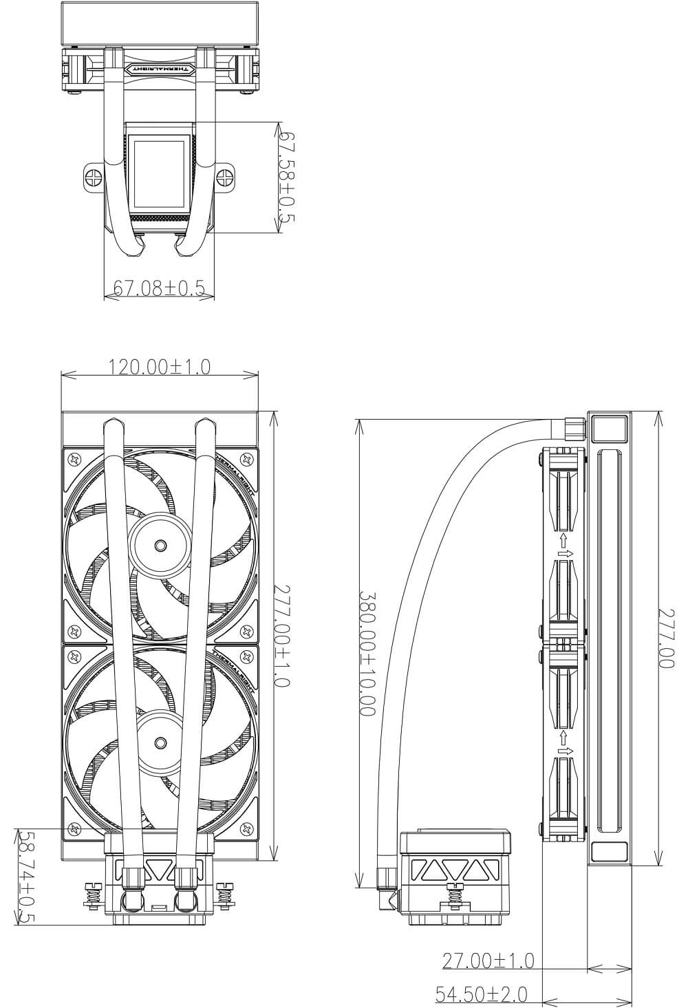 Thermalright Frozen Warframe 240 SE ARGB BLACK - AIO CPU Cooler