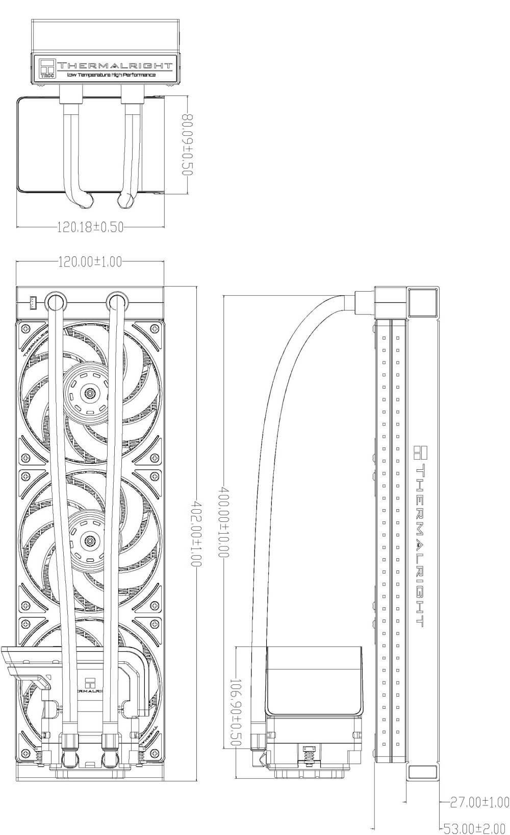 Thermalright Wonder Vision 360 UB ARGB BLACK - AIO CPU Cooler