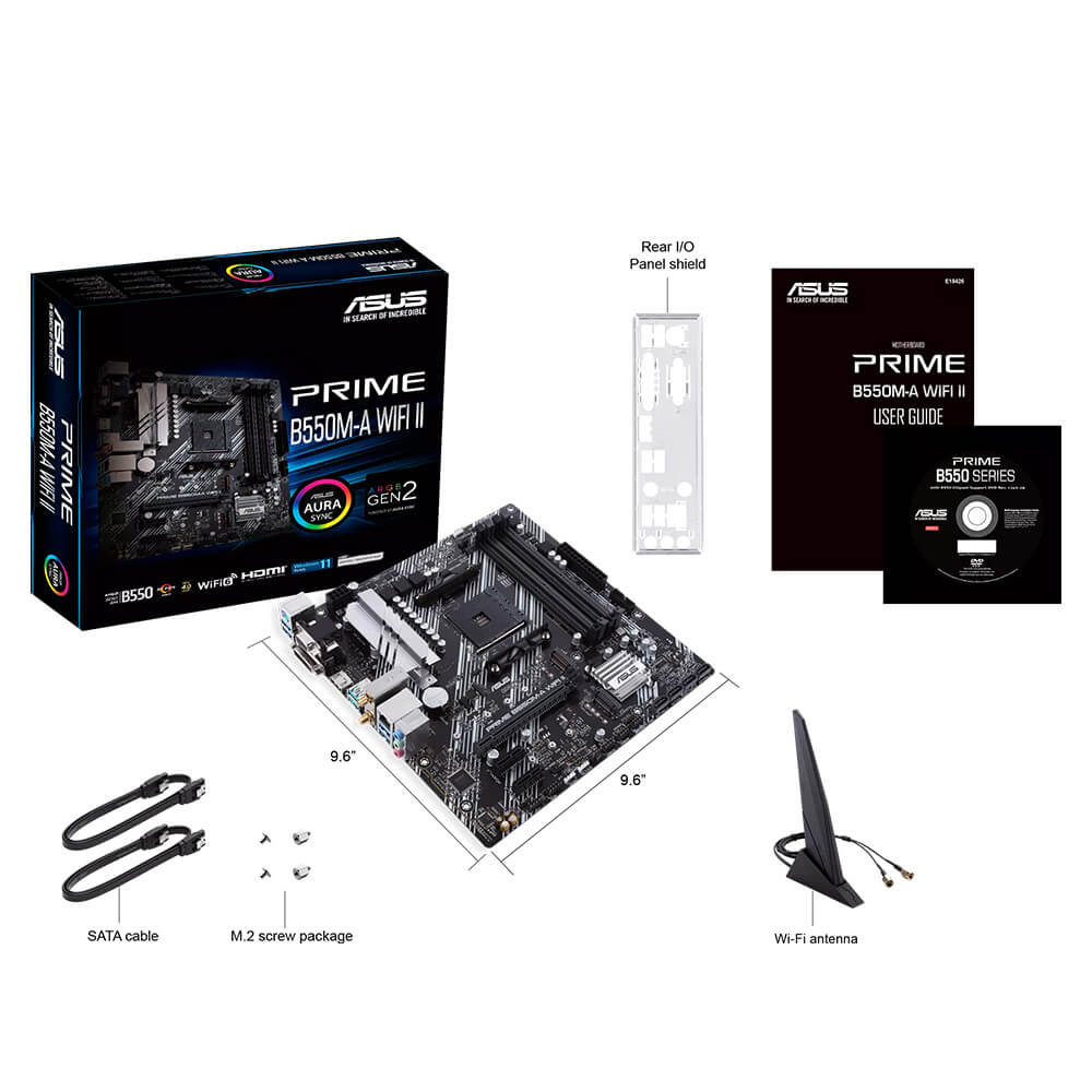 ASUS PRIME B550M A WIFI II H6 Asus PRIME B550M-A WIFI II - SOCKET AM4 - Ảnh 6