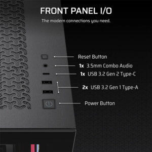 Corsair 3500X LX-R RGB iCUE LINK Black - Tempered Glass Mid-Tower PC Case