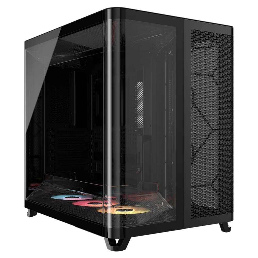 Corsair AIR 5400 RS R ARGB Black H1 Corsair AIR 5400 RS-R ARGB Black - Triple Chamber Mid-Tower PC Case
