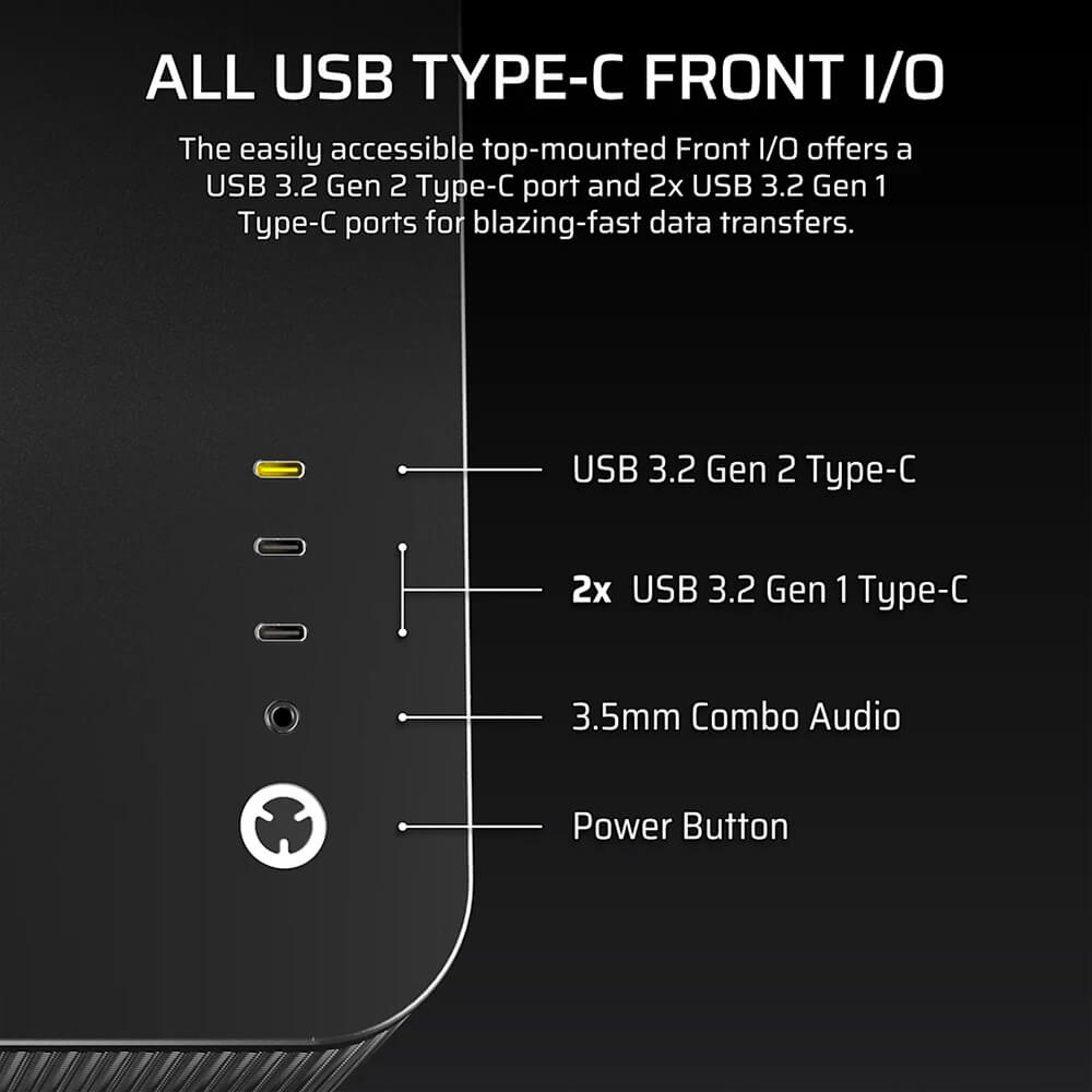 Corsair AIR 5400 RS R ARGB Black H8 Corsair AIR 5400 RS-R ARGB Black - Triple Chamber Mid-Tower PC Case - Ảnh 8