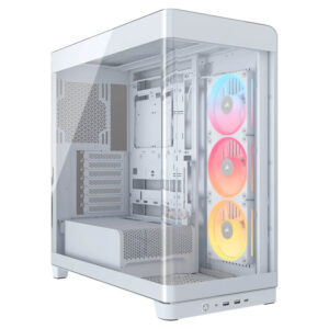 Corsair FRAME 4500X LX-R RGB iCUE LINK White - Panoramic Glass Mid-Tower PC Case
