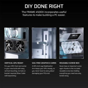 Corsair FRAME 4500X RS-R ARGB White - Panoramic Glass Mid-Tower PC Case