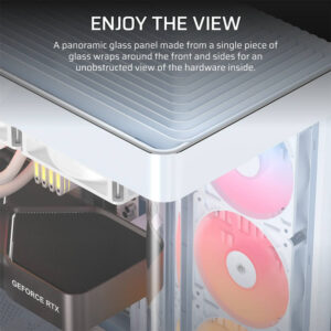 Corsair FRAME 4500X RS-R ARGB White - Panoramic Glass Mid-Tower PC Case