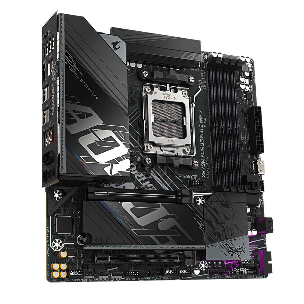 Gigabyte X870M AORUS ELITE WIFI7 H3 Gigabyte X870M AORUS ELITE WIFI7 - Socket AM5 - Ảnh 3