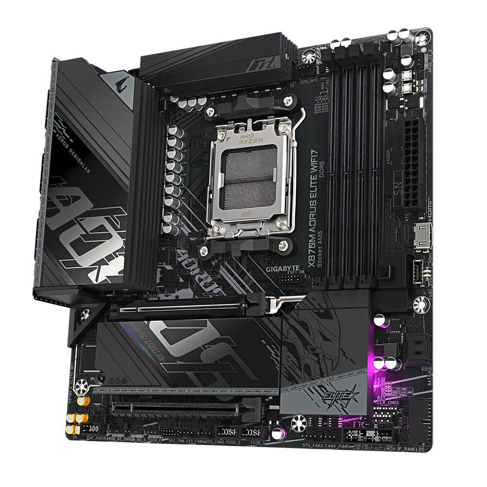 Gigabyte X870M AORUS ELITE WIFI7 H4 Gigabyte X870M AORUS ELITE WIFI7 - Socket AM5 - Ảnh 4