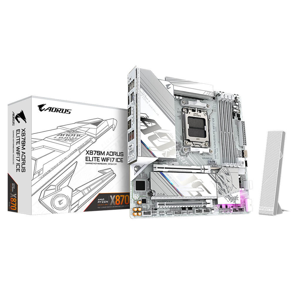 Gigabyte X870M AORUS ELITE WIFI7 ICE H1 Gigabyte X870M AORUS ELITE WIFI7 ICE - Socket AM5