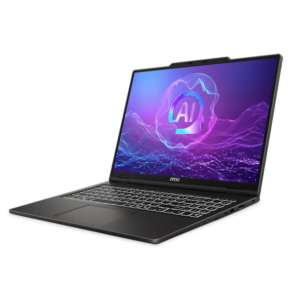 MSI Venture A16 AI A3HM H2 MSI Venture A16 AI+ A3HMG (017VN) - AMD Ryzen AI 7 350 | AMD Radeon Graphics | DDR5 8GB x 2 | 512GB Gen 4 | 16.0" 16:10 2K Oled | Win 11 Home | 2Y | Solid Gray - Ảnh 2