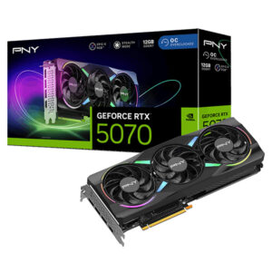 PNY GeForce RTX™ 5070 ARGB EPIC-X RGB™ Overclocked Triple Fan - 12GB GDDR7