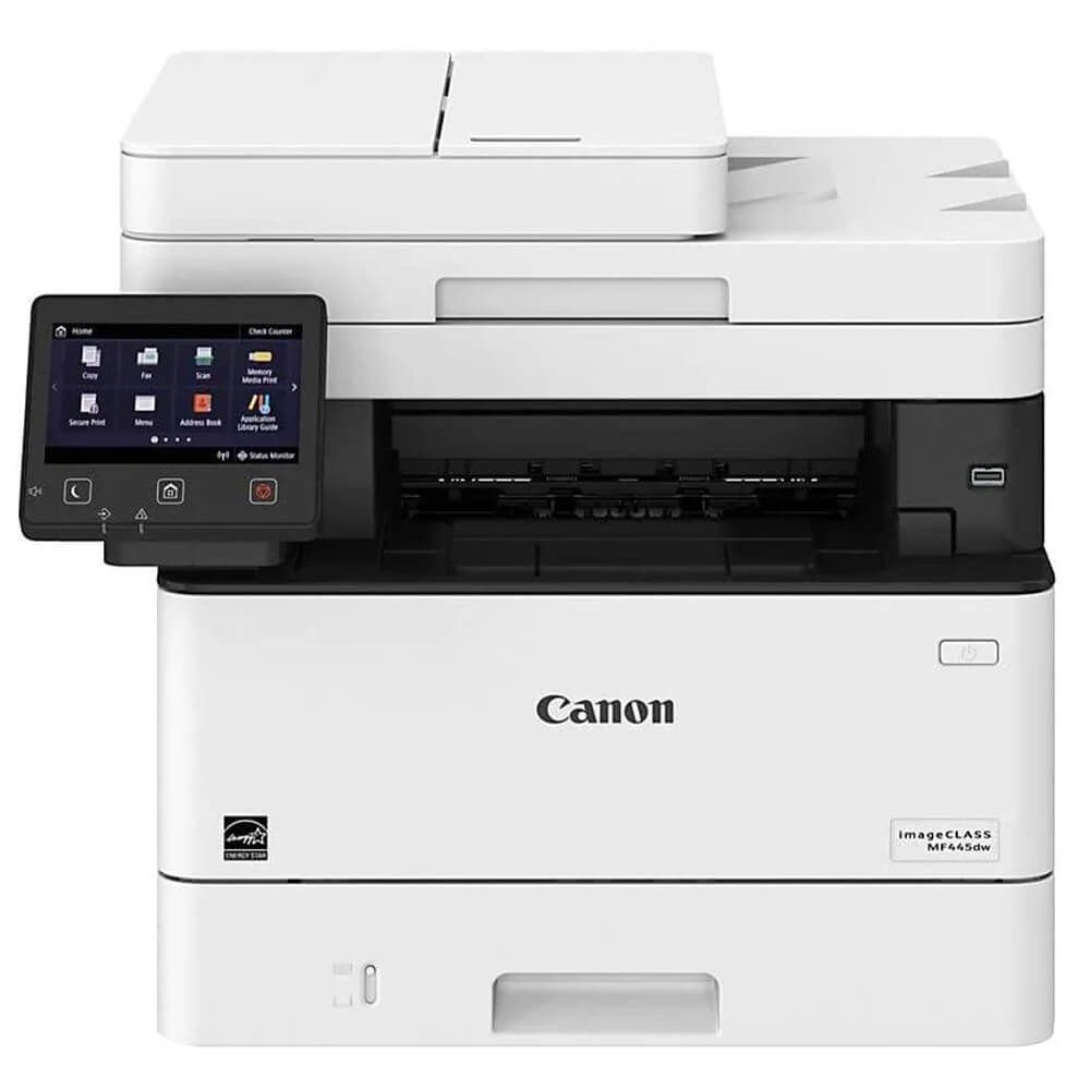 CANON MF445dw H1 Canon imageCLASS MF445dw - Máy in laser đen trắng đa năng (In đảo mặt| Copy | Scan| ADF| Fax| A4| A5 | USB| LAN| WIFI)