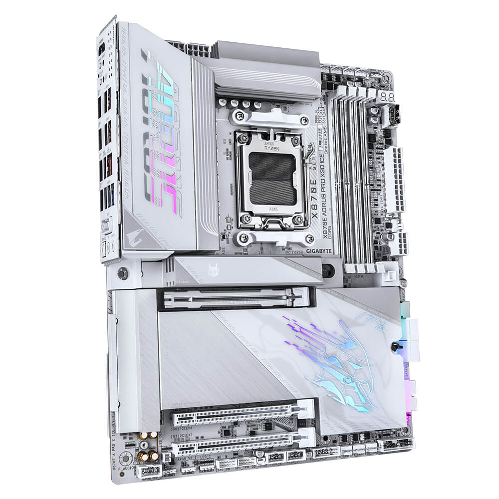Gigabyte X870E AORUS PRO X3D ICE H3 Gigabyte X870E AORUS PRO X3D ICE - Socket AM5 - Ảnh 3