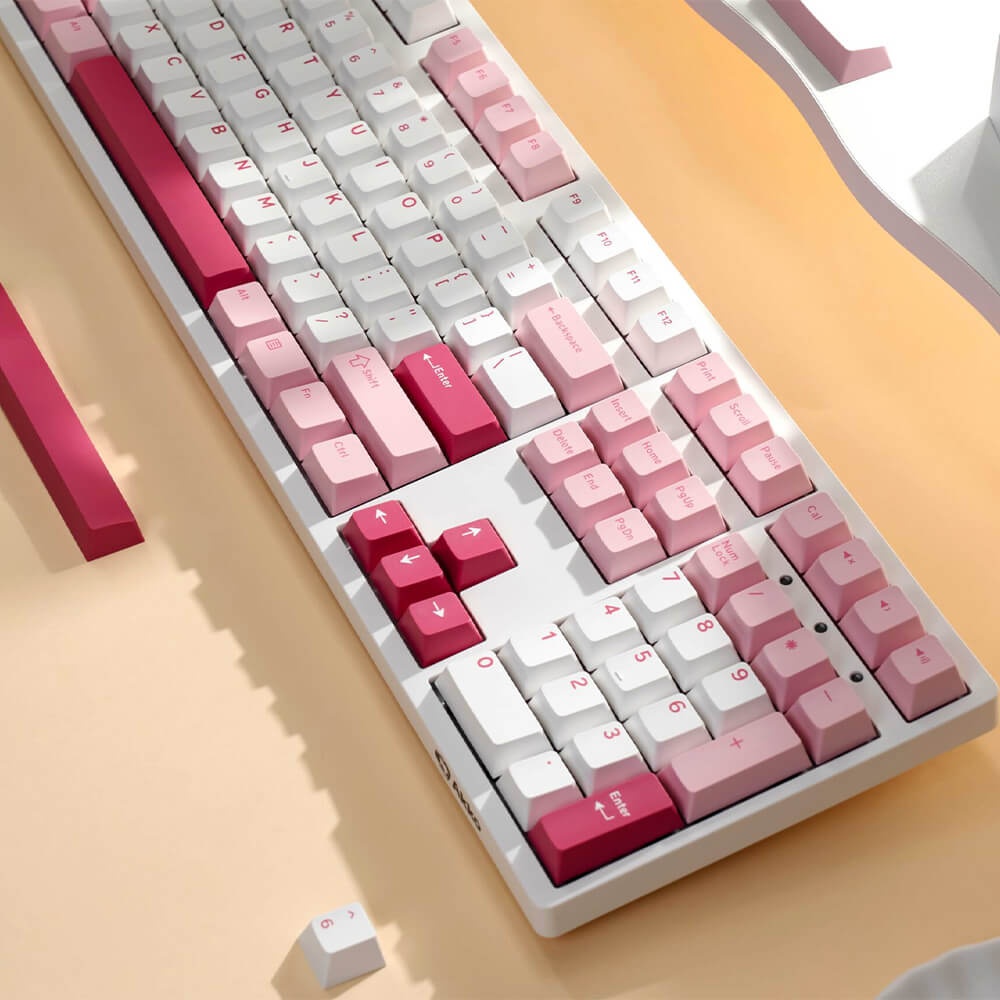 AKKO 3108 RF V3 Prunus Lannesiana Frost H2 AKKO 3108RF V3 Prunus Lannesiana (Dual-mode / AKKO Frost Pink Switch) - Gaming Keyboard - Ảnh 2