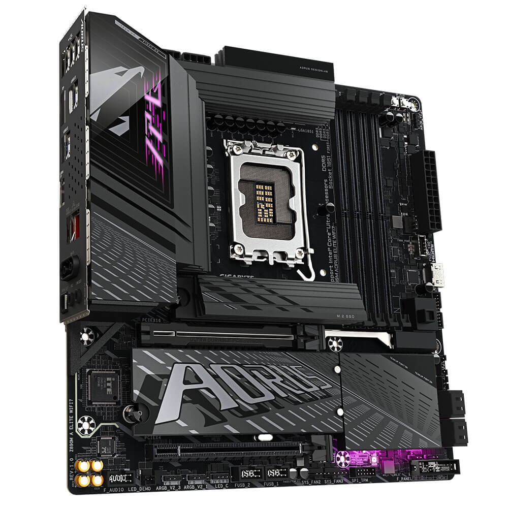 Gigabyte Z890M AORUS ELITE WIFI7 H3 Gigabyte Z890M AORUS ELITE WIFI7 - Socket 1851 - Ảnh 3