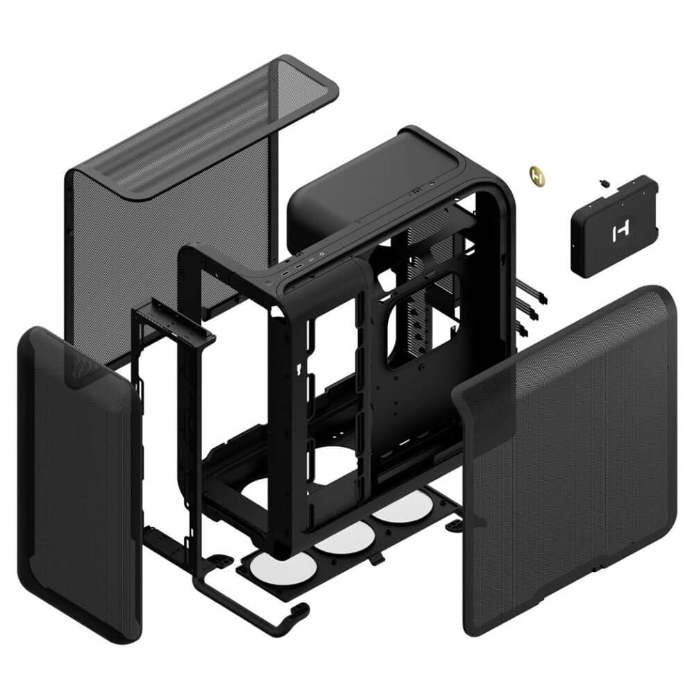 HYTE X50 Air PITCH BLACK H8 HYTE X50 Air Pitch Black - Modern Performance Case - Ảnh 8