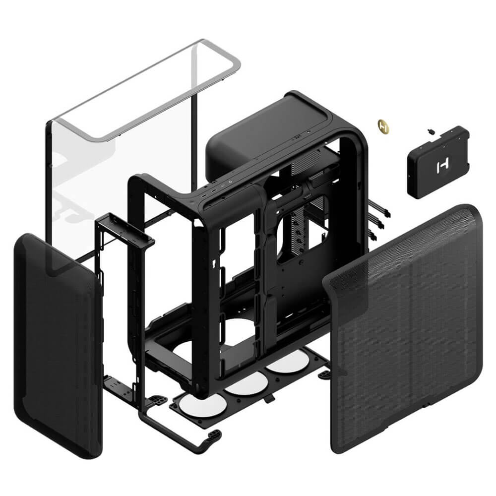 HYTE X50 PITCH BLACK H8 HYTE X50 Pitch Black - Modern Performance Case - Ảnh 8