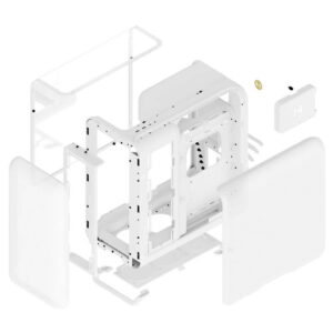 HYTE X50 SNOW WHITE H8 HYTE X50 Snow White - Modern Performance Case