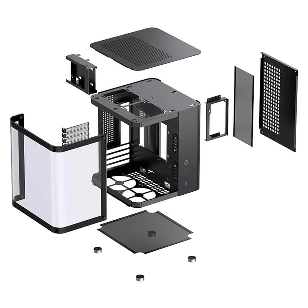 Jonsbo TK 1 Black H9 Jonsbo TK-1 Black - Micro-ATX Case - Ảnh 3