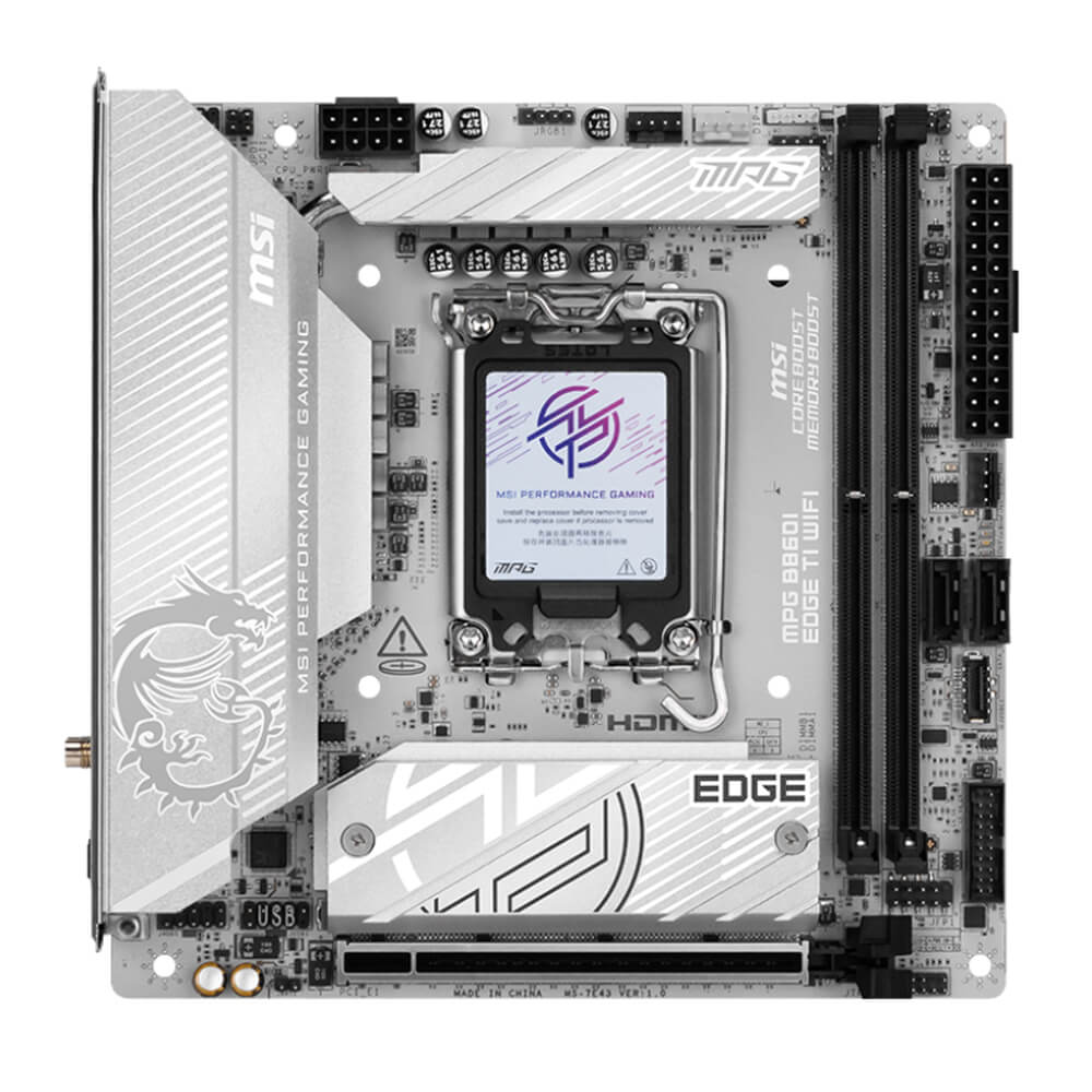 MSI MPG B860I EDGE TI WIFI H2 MSI MPG B860I EDGE TI WIFI - Socket 1851 - Ảnh 2