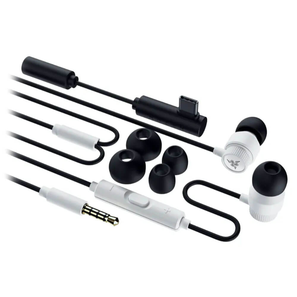 Razer Hammerhead V3 White Edition H1 Razer Hammerhead V3 White Edition - Wired Gaming Earbuds