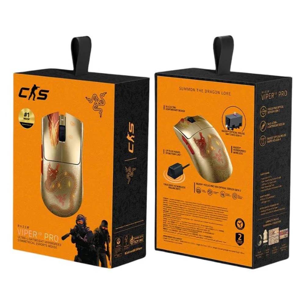 Razer Viper V3 Pro Counter Strike 2 Edition H5 Razer Viper V3 Pro Counter-Strike 2 Edition – Wireless Gaming Mouse - Ảnh 5