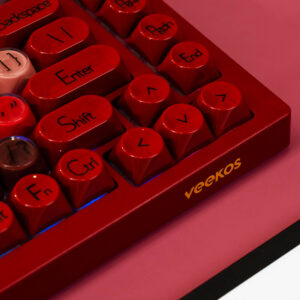 Veekos K75 Wine Red H5 Veekos K75 Wine Red - Gaming Mechanical Keyboard