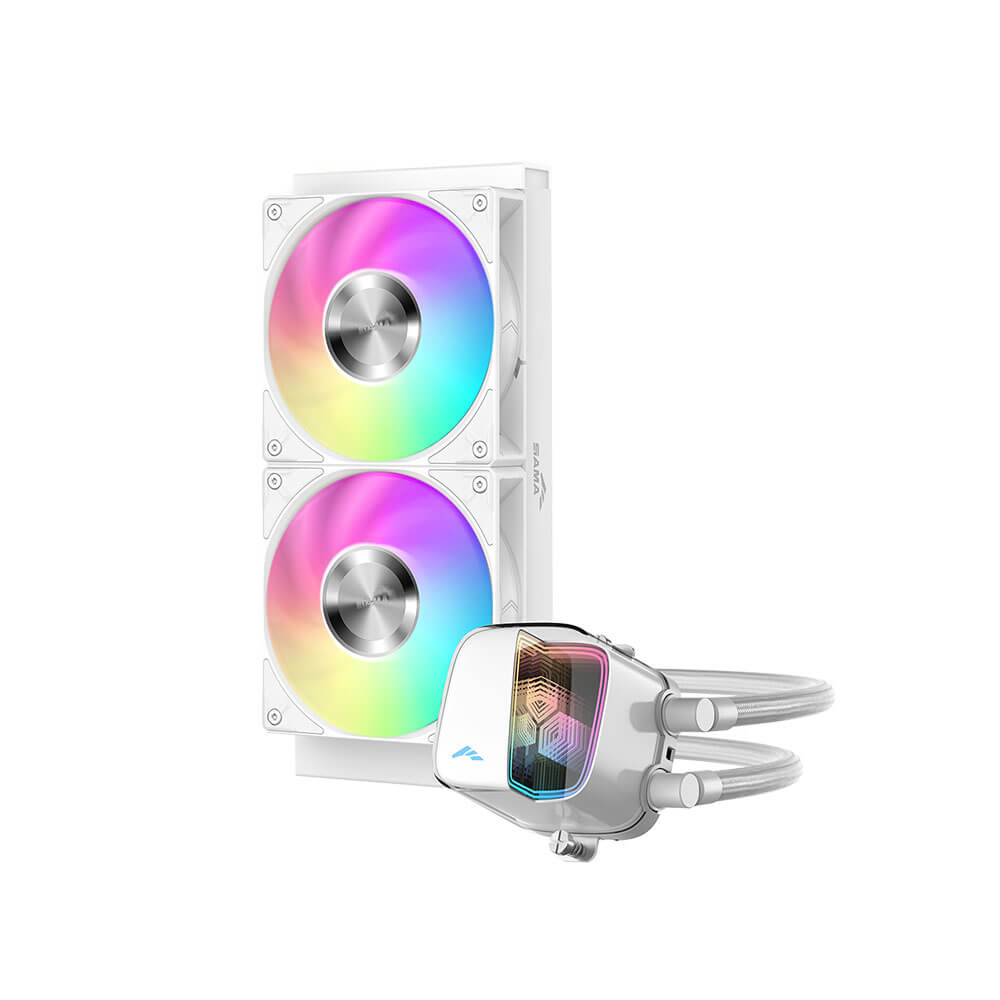 SAMA L70 240WH 240MM White H2 SAMA L70 240WH WHITE - 240mm Liquid Cooler - Ảnh 2