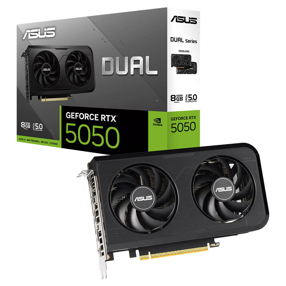 ASUS Dual GeForce RTX 5050 8GB GDDR6 ASUS Dual GeForce RTX™ 5050 8GB GDDR6