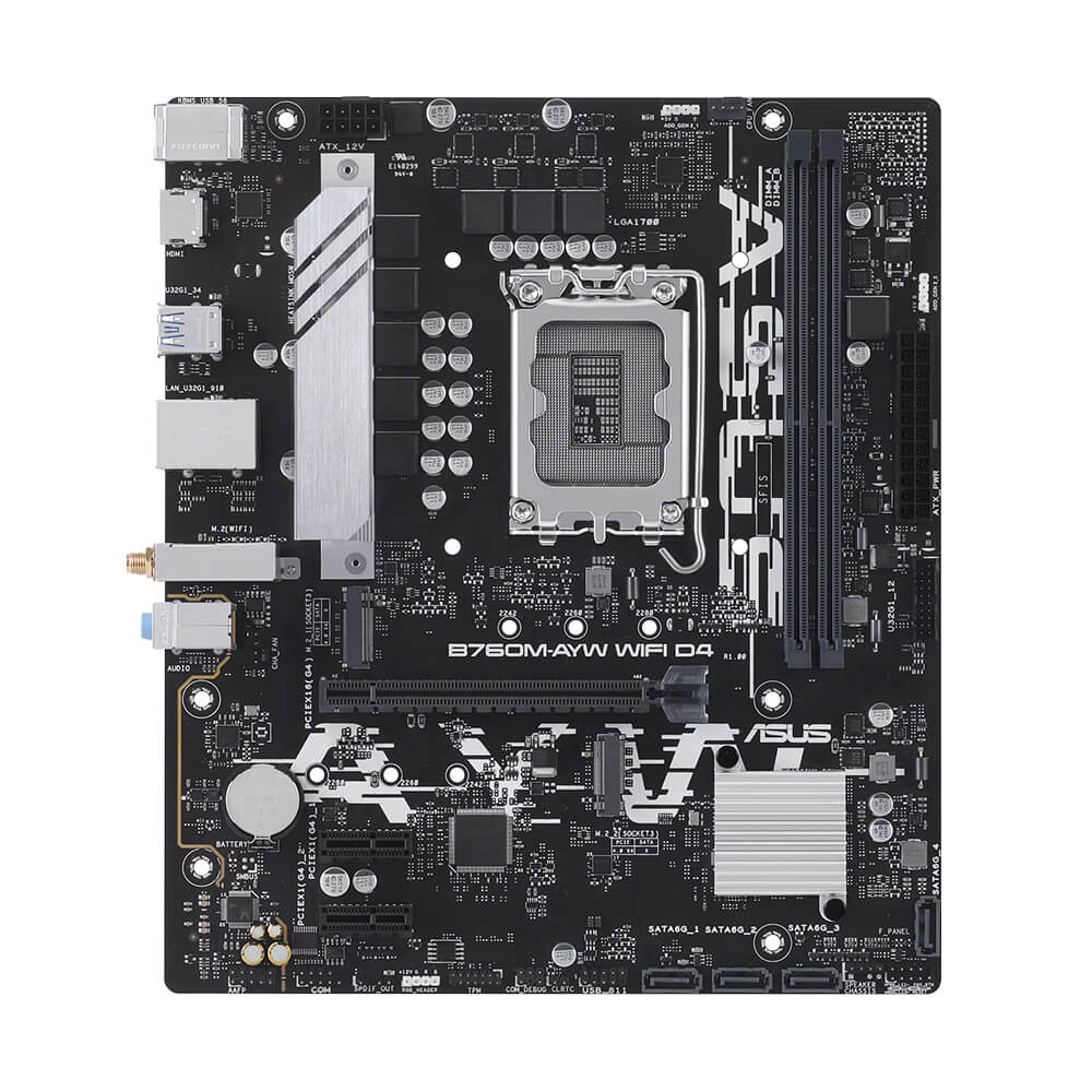 ASUS B760M AYW WIFI D4 H2 ASUS B760M-AYW WIFI D4 - Socket 1700 - Ảnh 2
